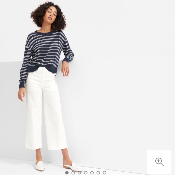 Everlane Pants - Everlane wide leg utility crop pant